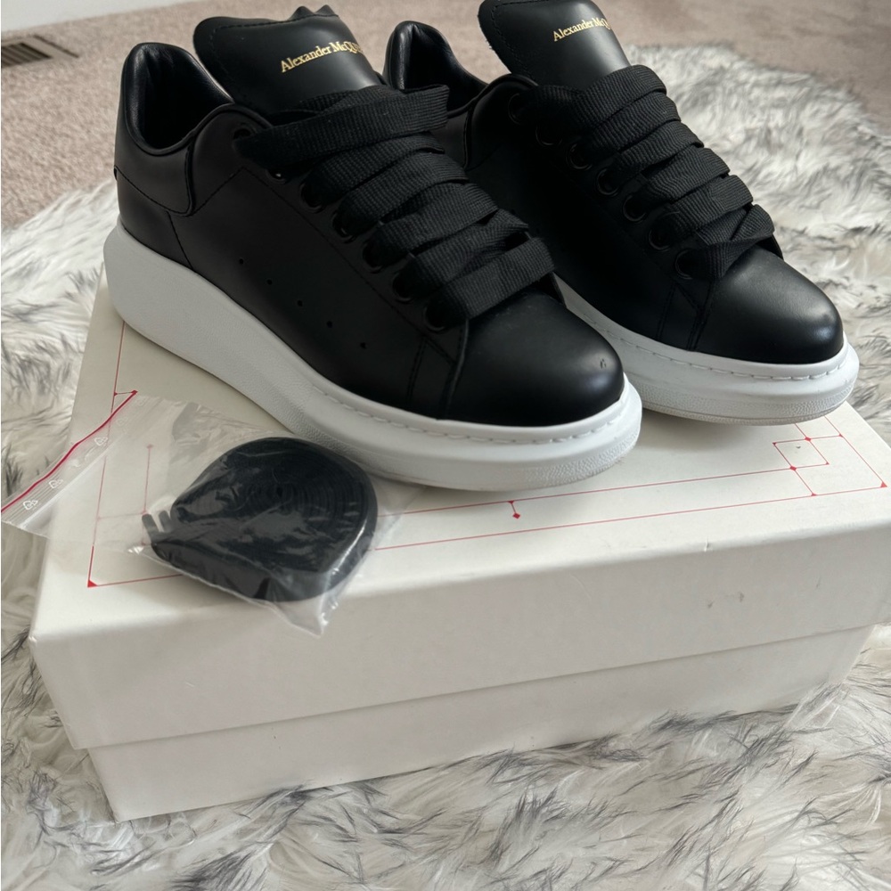 Alexander McQueen Black and White Men's Sneakers